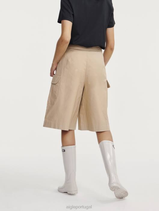 Aigle mulheres bermudas longas vime roupas D4DF437