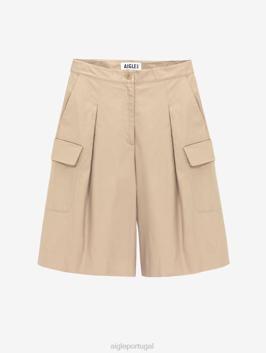 Aigle mulheres bermudas longas vime roupas D4DF437