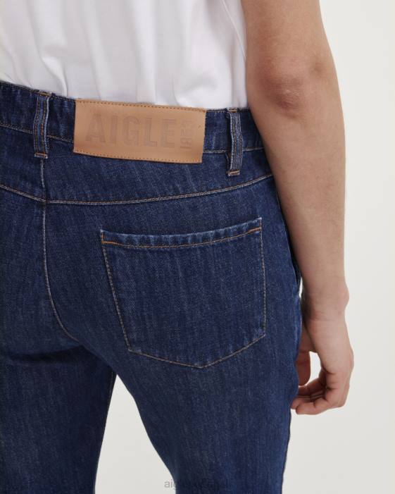 Aigle mulheres calça jeans reta jeans roupas D4DF696