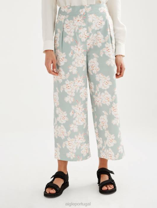 Aigle mulheres calças largas reseda pr roupas D4DF575