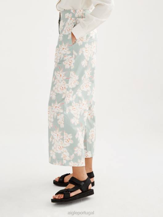 Aigle mulheres calças largas reseda pr roupas D4DF575