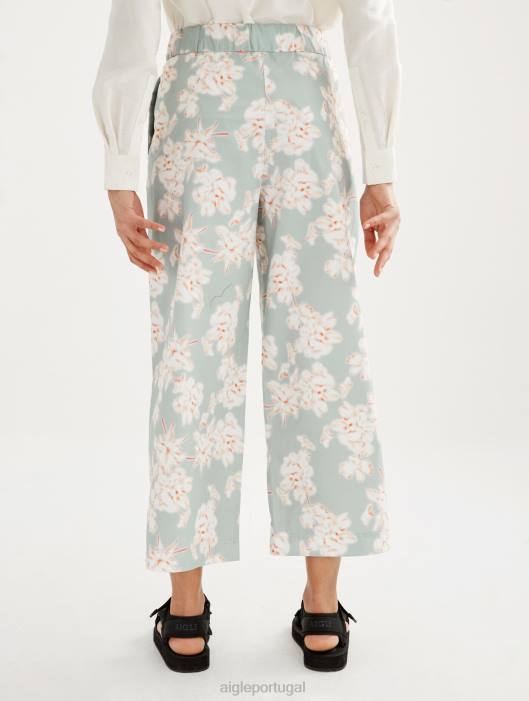 Aigle mulheres calças largas reseda pr roupas D4DF575