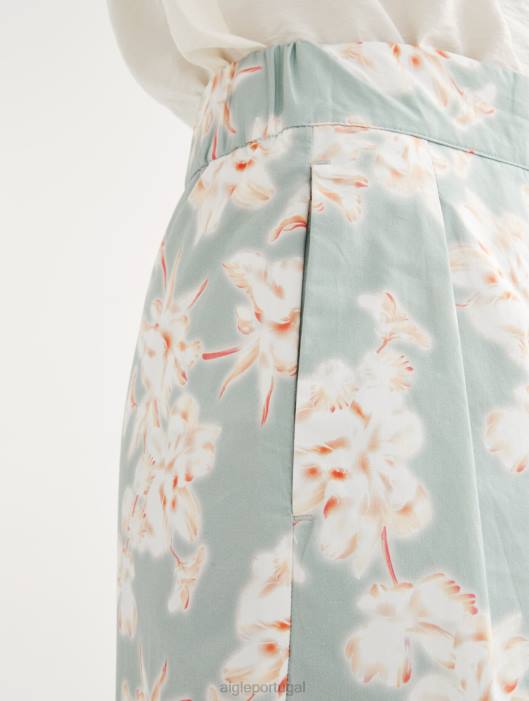 Aigle mulheres calças largas reseda pr roupas D4DF575