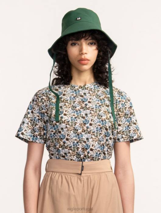 Aigle mulheres blusa de manga curta liberty londres tempestade azul pr roupas D4DF553