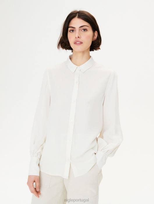 Aigle mulheres camisa de manga longa leite roupas D4DF569