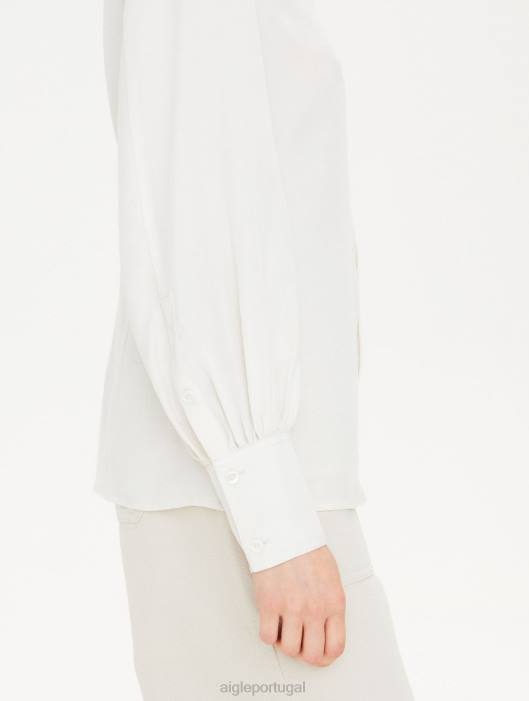 Aigle mulheres camisa de manga longa leite roupas D4DF569