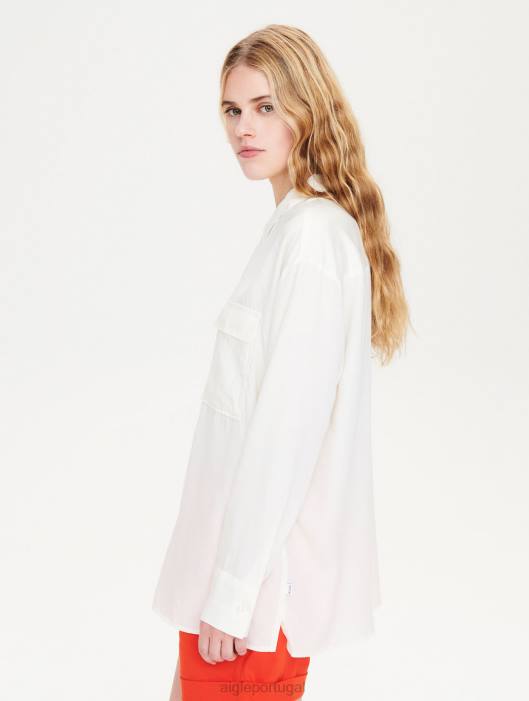 Aigle mulheres camisa grande leite roupas D4DF621