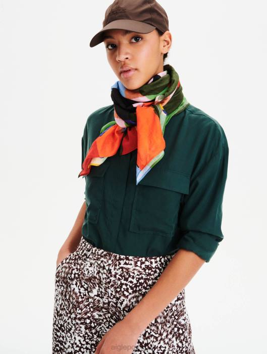 Aigle mulheres camisa grande verde roupas D4DF625