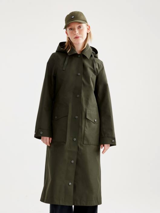 Aigle mulheres capa de chuva longa redesenhada de gore-tex discutir roupas D4DF447