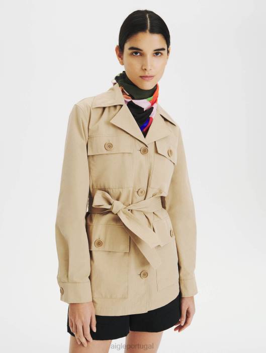 Aigle mulheres casaco impermeável vime roupas D4DF673