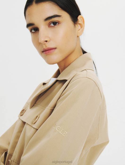 Aigle mulheres casaco impermeável vime roupas D4DF673