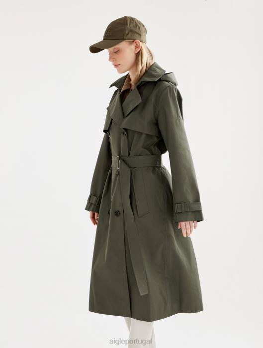 Aigle mulheres casaco longo mtd advogado roupas D4DF456