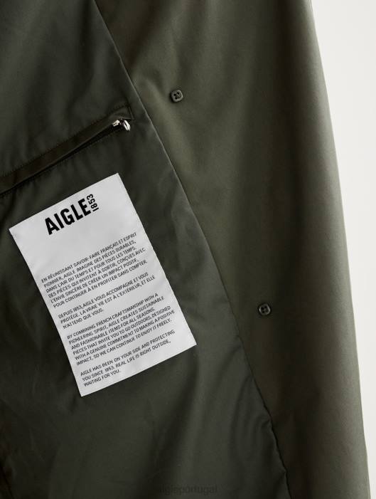 Aigle mulheres casaco longo mtd advogado roupas D4DF456