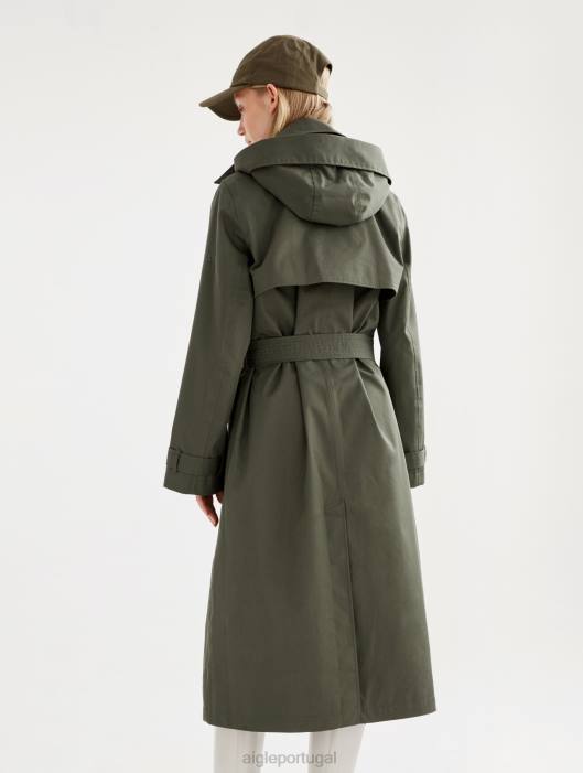 Aigle mulheres casaco longo mtd advogado roupas D4DF456