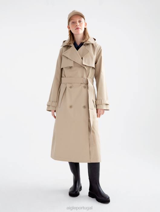Aigle mulheres casaco longo mtd vime roupas D4DF434