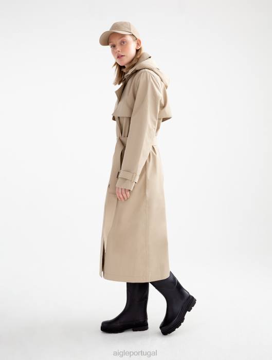 Aigle mulheres casaco longo mtd vime roupas D4DF434