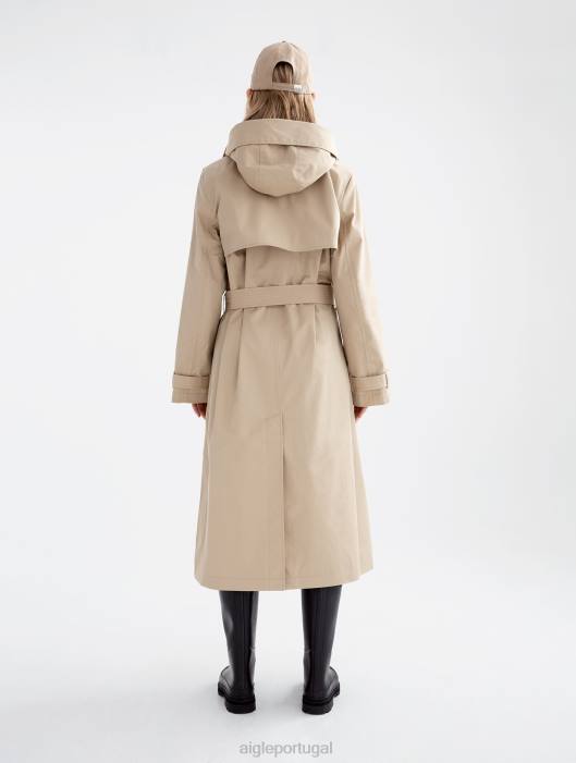 Aigle mulheres casaco longo mtd vime roupas D4DF434