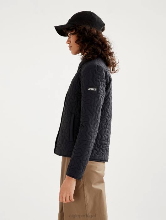 Aigle mulheres jaqueta acolchoada leve preto roupas D4DF482