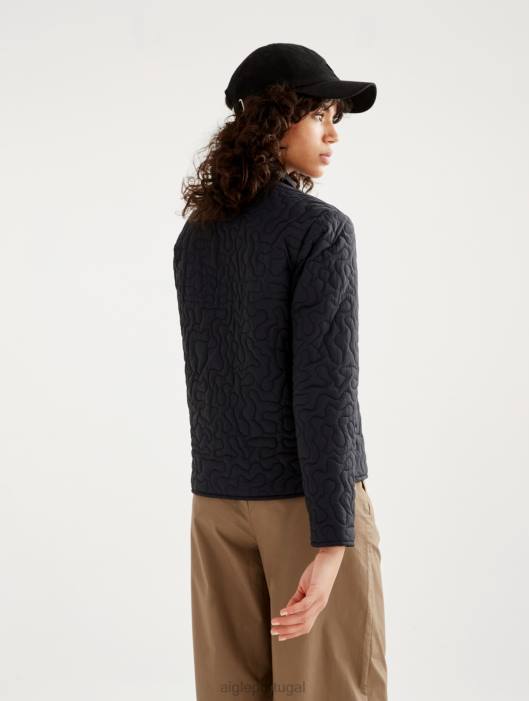Aigle mulheres jaqueta acolchoada leve preto roupas D4DF482