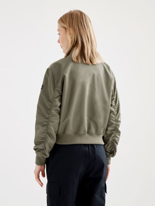 Aigle mulheres jaqueta bomber curta repelente à água taillis roupas D4DF444