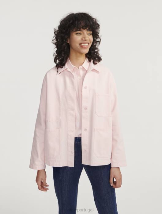 Aigle mulheres jaqueta de trabalho de comprimento médio cereja roupas D4DF471