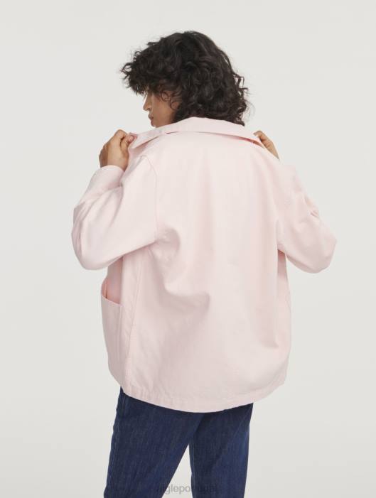 Aigle mulheres jaqueta de trabalho de comprimento médio cereja roupas D4DF471