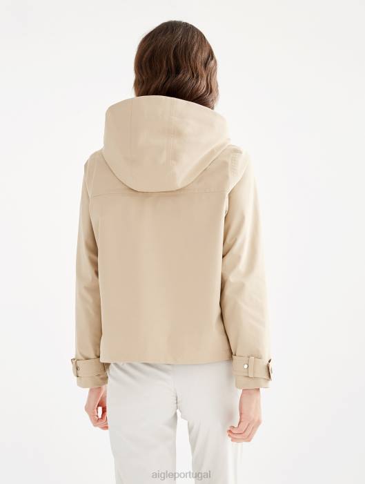 Aigle mulheres jaqueta gore-tex com capuz destacável vime eu roupas D4DF488