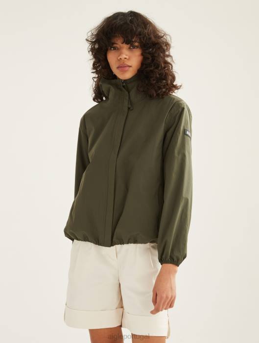 Aigle mulheres jaqueta impermeável mtd curta advogado roupas D4DF500