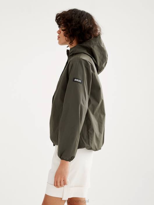 Aigle mulheres jaqueta impermeável mtd curta advogado roupas D4DF500