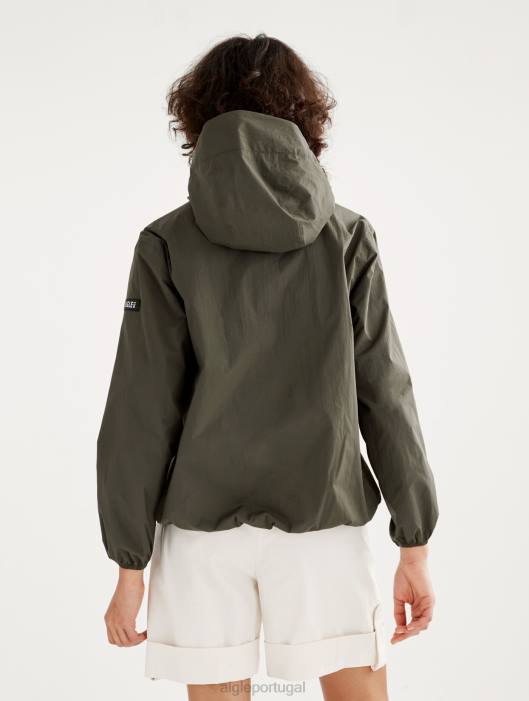 Aigle mulheres jaqueta impermeável mtd curta advogado roupas D4DF500