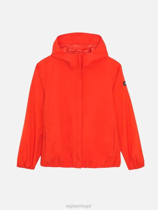 Aigle mulheres jaqueta impermeável mtd curta papoula roupas D4DF485