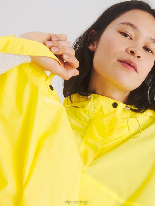 Aigle mulheres poncho impermeável para ciclistas botão de ouro roupas D4DF665