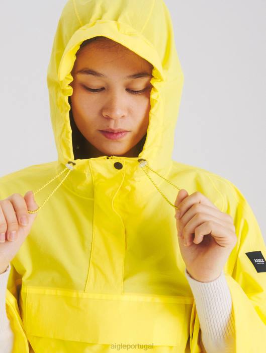 Aigle mulheres poncho impermeável para ciclistas botão de ouro roupas D4DF665
