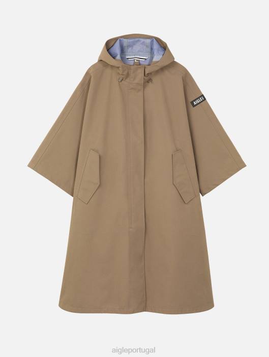 Aigle mulheres poncho mtd grande capuccino roupas D4DF478