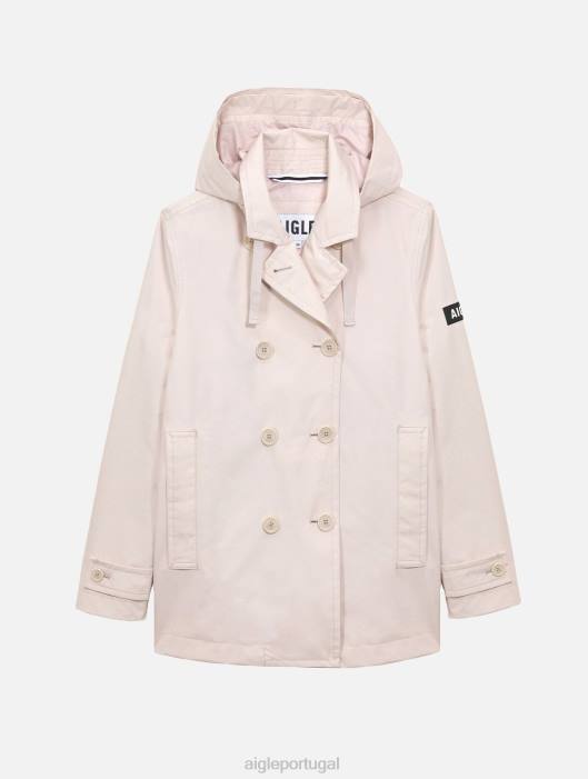 Aigle mulheres trench coat curto gore-tex inspi zibelina eu roupas D4DF472