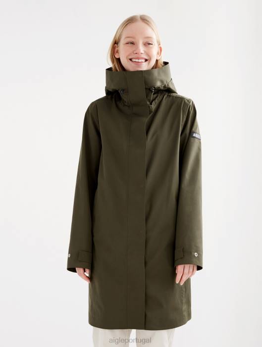 Aigle mulheres parka longa mtd discutir roupas D4DF441