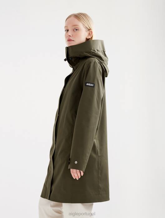 Aigle mulheres parka longa mtd discutir roupas D4DF441