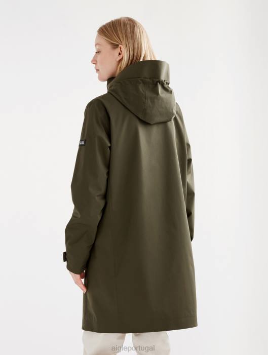 Aigle mulheres parka longa mtd discutir roupas D4DF441
