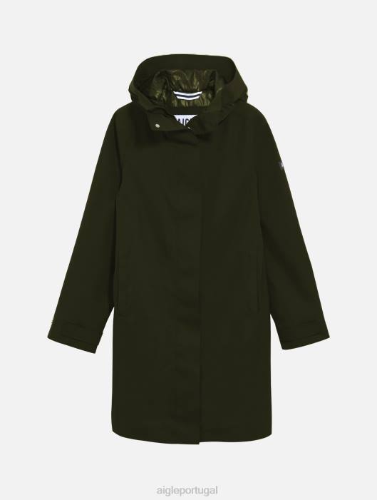 Aigle mulheres parka longa mtd discutir roupas D4DF441