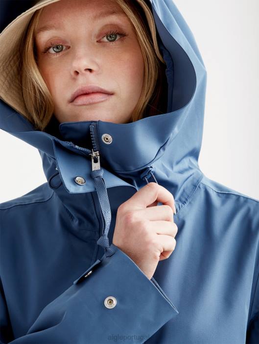 Aigle mulheres parka longa mtd marais roupas D4DF467