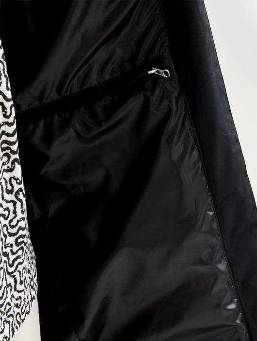 Aigle mulheres parka longa mtd preto roupas D4DF440