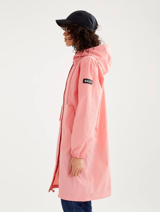 Aigle mulheres parka mtd com capuz longo tamaris roupas D4DF491