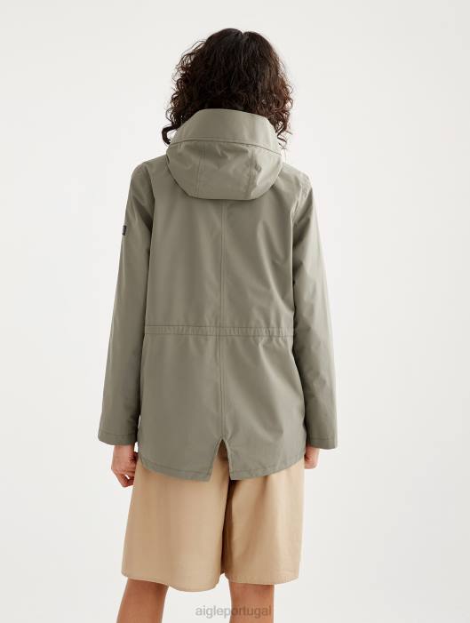 Aigle mulheres parka mtd de comprimento médio taillis roupas D4DF497