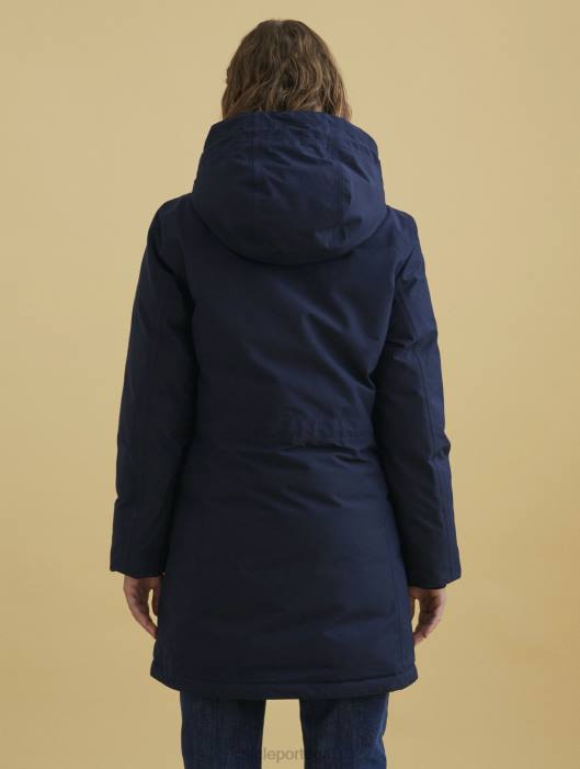 Aigle mulheres parka muito quente e gore-tex marinho roupas D4DF714