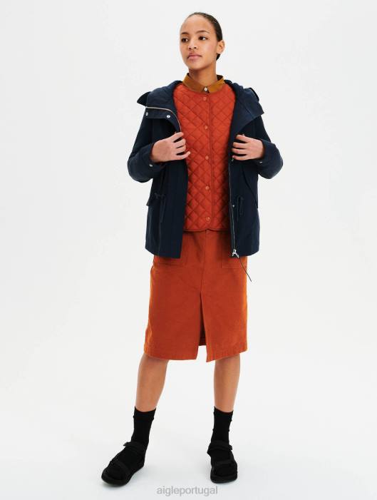 Aigle mulheres parka rabo de peixe curta Império roupas D4DF679