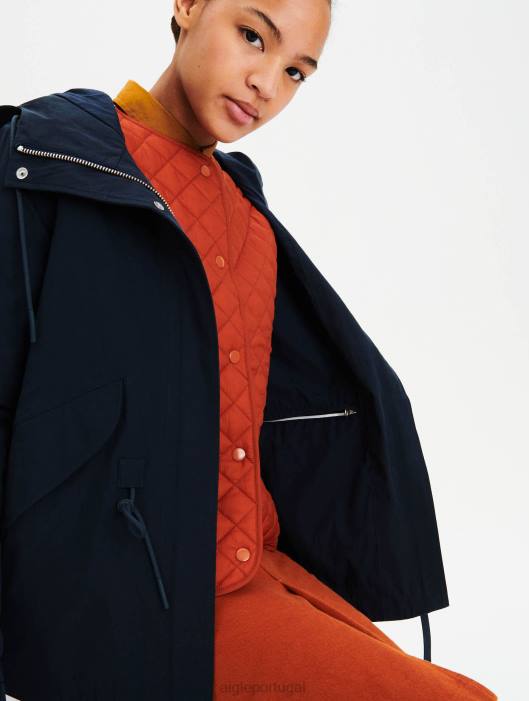 Aigle mulheres parka rabo de peixe curta Império roupas D4DF679