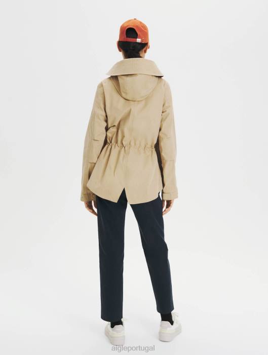 Aigle mulheres parka rabo de peixe curta vime roupas D4DF676