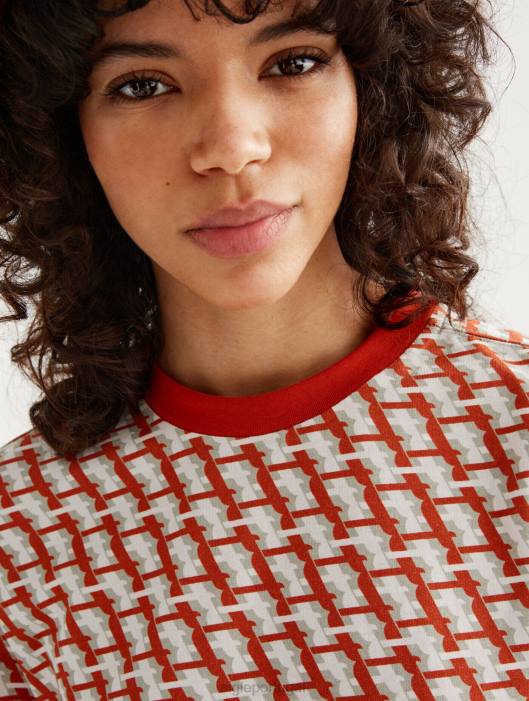 Aigle mulheres camiseta manga curta toda goji pr roupas D4DF574