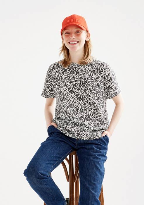 Aigle mulheres camiseta manga curta toda lait pr roupas D4DF563