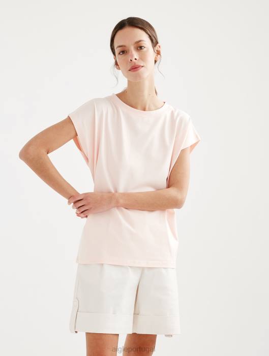 Aigle mulheres camiseta ombro a ombro cereja roupas D4DF708
